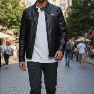 Michael Kors Black Leather Jacket